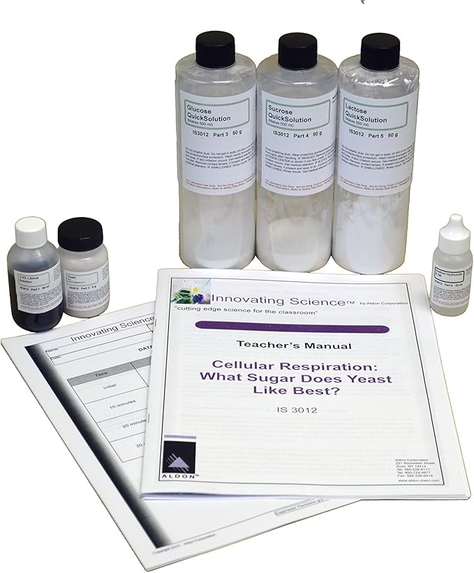 ALDON Innovating Science Cellular Respiration Kit - Excellent for Lab Experiments - The Curated Chemical Collection