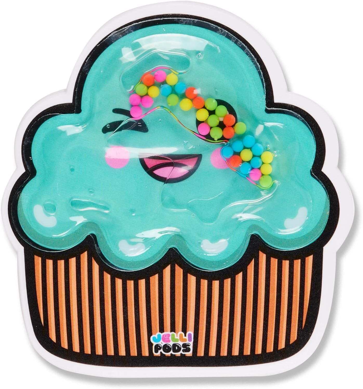 JelliPods - Sweet Treats - Reusable Sticker Bundle - Sensory Toy - Touch and Feel - Classroom Must Have - Tactile Sensory Fidget Activity for Kids - Includes 3 Reusable Puffy Stickers
