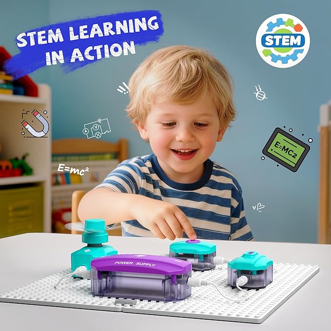Science Kits For Kids ages 5-7 8-12, Educational STEM Toys 45 PCS Circuit Exploration Kit Over 450 Projects, STEM Science Experiments For Kids 6-8 9-12, Ideas Toys Gifts For 8 9 10 11 12 Year Old Boys