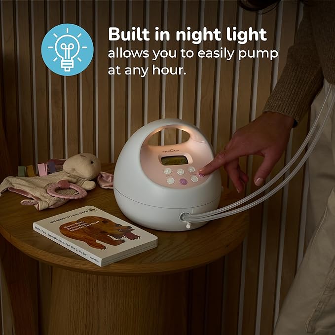 Spectra Baby S2 Plus Premier Electric Breast Pump with Grey Tote Premium Accessory Kit - 28 mm