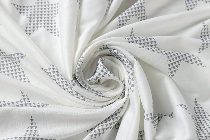 Onacosht Bassinet Sheets for Baby Boy and Girl, Stretchy Breathable Fitted Sheet Universal for Bassinet Cradle Hourglass Oval Rectangle Pad/Mattress, 4 Pack Stripe Star Cloud and Arrow Printing