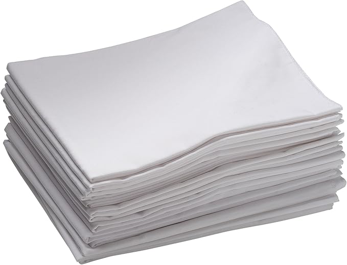 ECR4Kids Cot Sheet, Toddler Size, Rest Time Accessories, White, 12-Pack