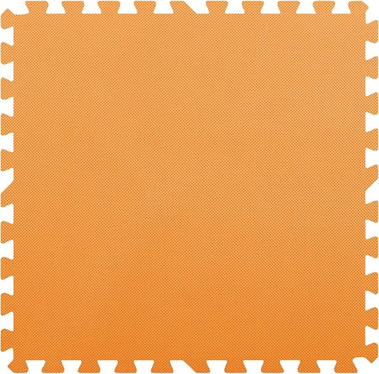 FlooringInc's 1/2" Soft Non-Toxic Baby Play Mat, Toddler Playmat, Colorful Puzzle PlayMat, Floor Mats for Kids & Babies, EVA Foam Interlocking Tiles for Nursery & Playroom | Orange, 12 Tiles, 48 Sq/Ft