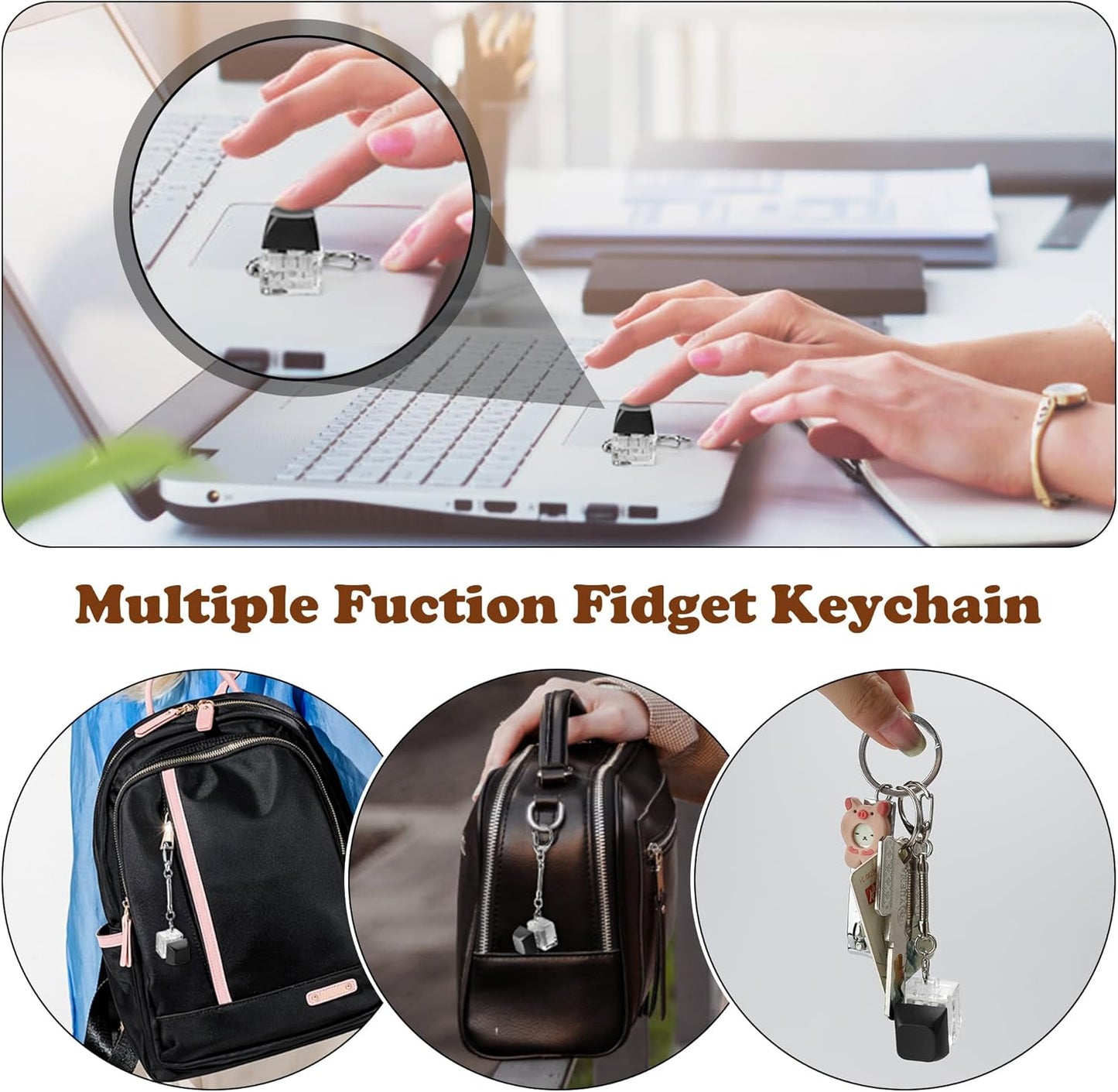 Kids Fidget Toys, Adults Fidgets for Anxiety and Stress, Treasure Box Toys for Classroom, Goodie Bags Fillers, Carnival Prize for Kids 3-5 (Black)