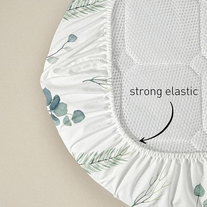 Soarwg Kids Bassinet Sheets, Bassinet Sheets for Baby Boy and Girl, Bassinet Sheet Neutral, Fit for Rectangle, Round, Oval, Hourglass Mattress, Flexible for Different Bassinet Pad/Mattress 4 Pack
