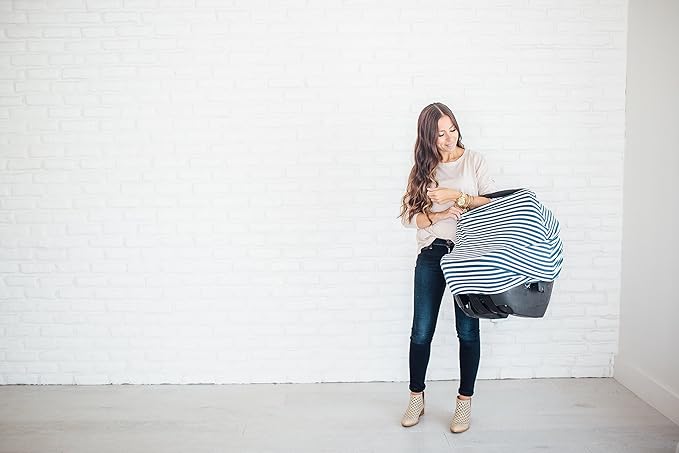 Copper Pearl Baby Car Seat Cover Canopy and Nursing Cover Multi-Use Stretchy 5 in 1 Gift The Sailor