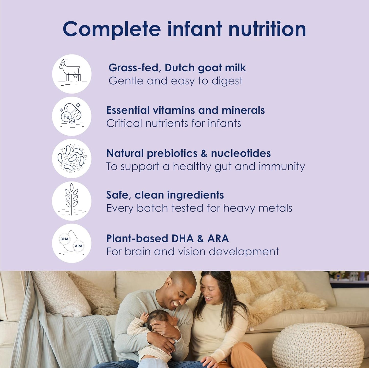 Kabrita Goat Milk Infant Formula - Easy to Digest Baby Formula 0-12 Months - Contains Prebiotics, Iron, DHA, Non-GMO - Gentle on Sensitive Tummies - Formula Supporting Gut Health & Sleep - 14oz (Pack of 12)