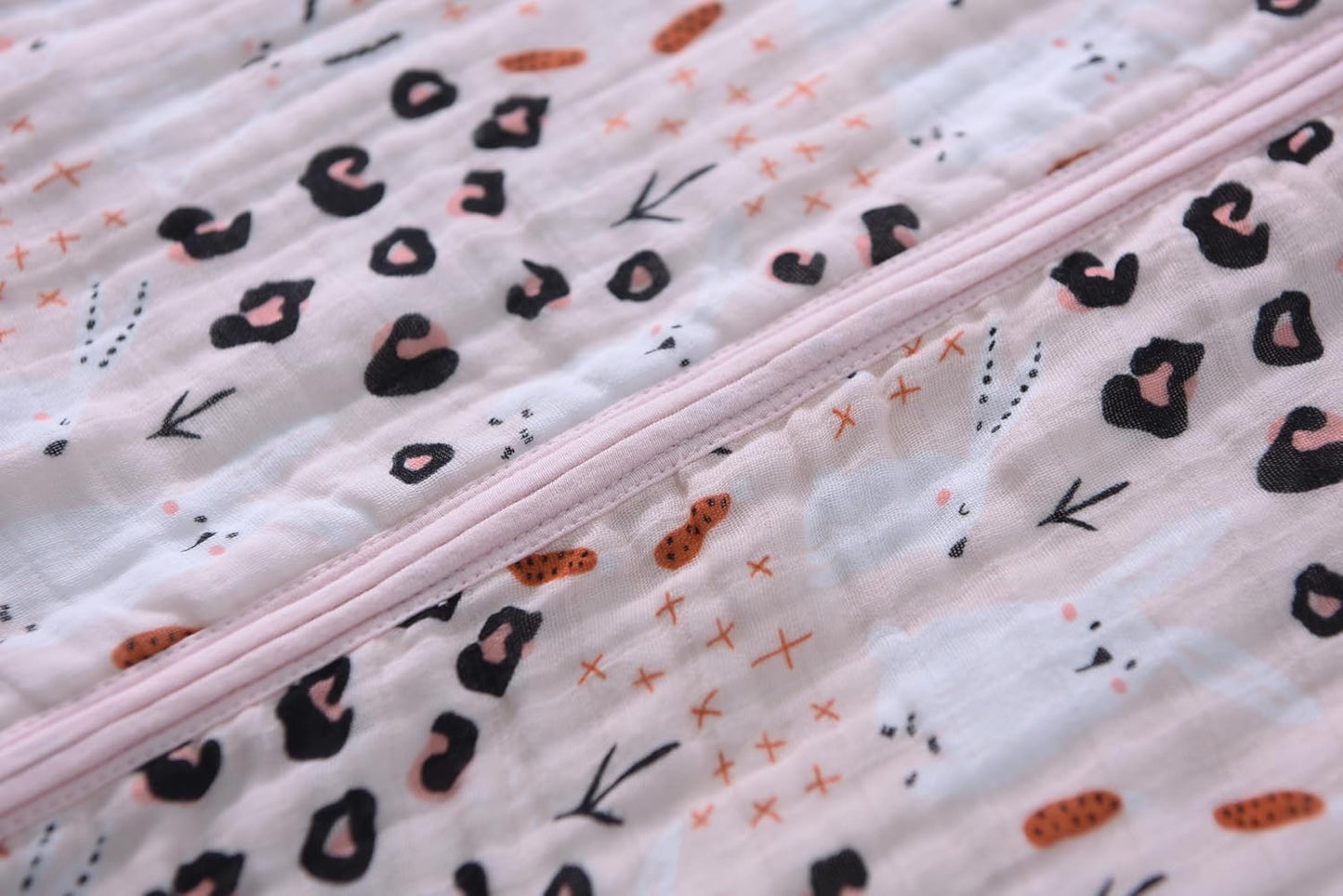 Baby Sleep Sack 12-24 Months Wearable Blanket for Babies 100% Organic Cotton 2-Way Zipper YKK 0.5 TOG Toddler Sleeping Sacks 1-2 T Bunny