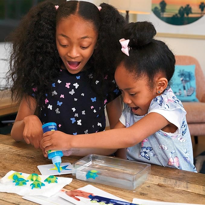 Steve Spangler Science Shape Gel Starter Kit – Hands-On Science Kit for Kids to Learn About Polymers, DIY Slime Kit for Classroom and Home Learning – STEM Activity for Ages 6+