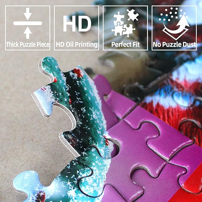 1000 Piece Sunset Village Jigsaw Puzzle - Challenging Countryside Landscape for Adults, 27.5x19.7 Inch