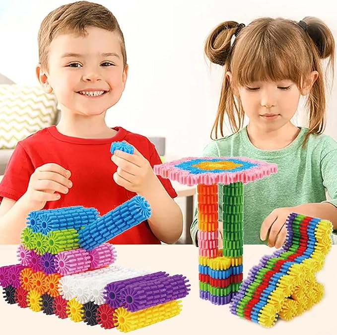 RAINBOW TOYFROG Interlocking Gears Toys for Kids - 100 Piece Kit with Tote - Colorful Manipulatives for Preschool Sensory Bin Or Occupational Therapy Tools - STEM Building Toys for Girls & Boys