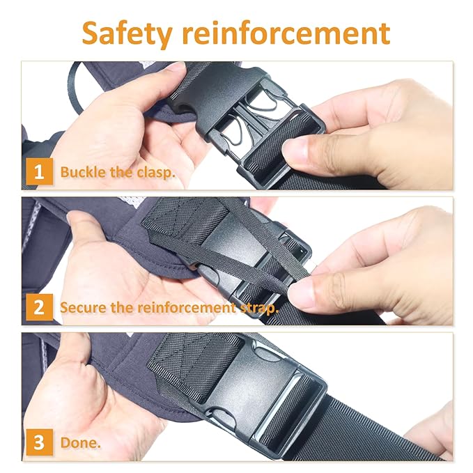 Toddler Carrier Sling for Newborn to Toddler, Ring Sling Baby Carrier 15–55 lbs with Breathable & Anti-Slip Seat Cushion for Comfort, Lightweight Travel-Friendly (Dark Gray)