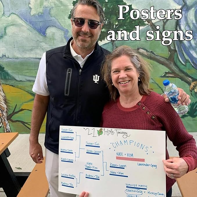 100PCS White 22"X28" Poster Board School and Craft Supplies,Super Value Poster Boards,Project Presentation Drawin