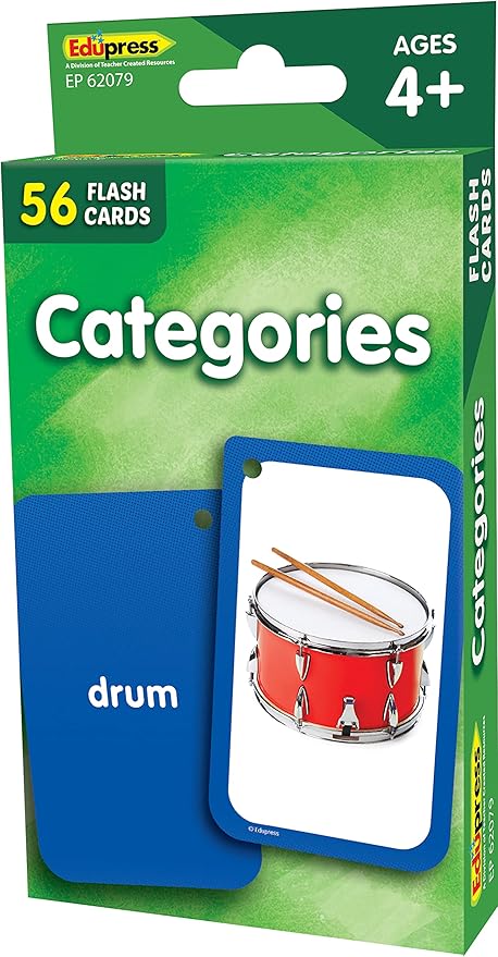 Teacher Created Resources Categories Flash Cards (EP62079)