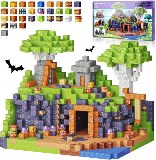 150PCS Magnetic Blocks, Build 3D Magnetic Building Blocks Set for Kids Ages 3+ Boys and Girls, Magnet Blocks STEM Sensory Educational Christmas Birthday Gifts Construction Toys