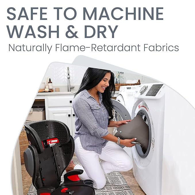 Britax Highpoint Backless Belt-Positioning Booster Seat, SafeWash Gray Ombre