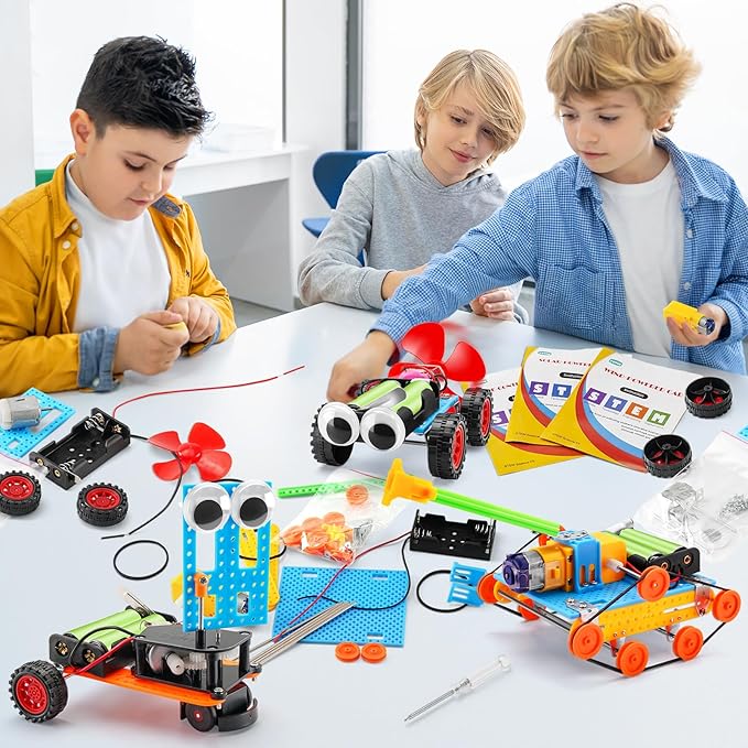STEM Kits for Kids Age 8-10, Science Robot Building Kits for Boys Crafts 8-12 5-7, STEM Toys for Ages 8-13, Kids Science Experiments 6-8, Engineering Projects for 6 7 9 10 12-14 Year Old Boy Girl Gift