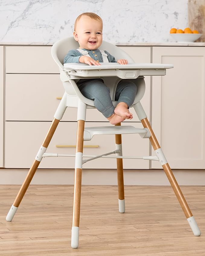 Skip Hop Baby High Chair 4-in-1 Convertible High Chair, EON, Oat