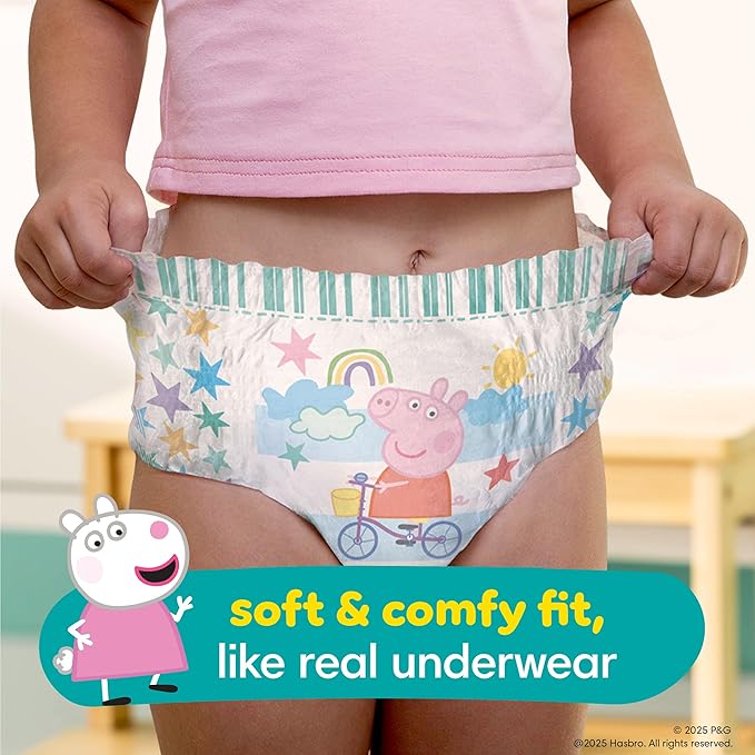 Pampers Training Pants - Easy Ups Girls & Boys - Size 5T-6T, 80 Count, Peppa Pig Potty Underwear (Packaging May Vary)