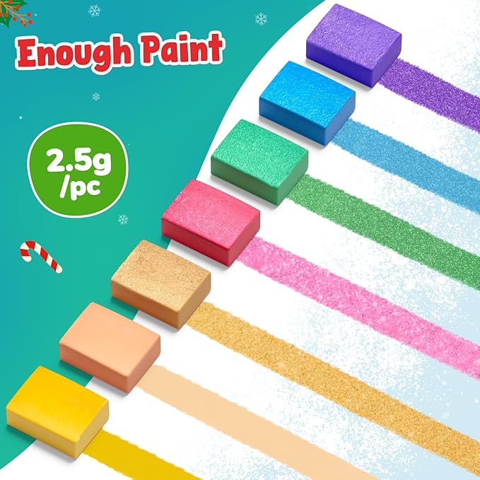 JoyCat Paint with Water Coloring Books, Art & Craft Activity, No Mess Art for Kids Ages 4-8, Craft Kits & Supplies, DIY Creative Activity, Presents for Girls & Boys (Christmas)