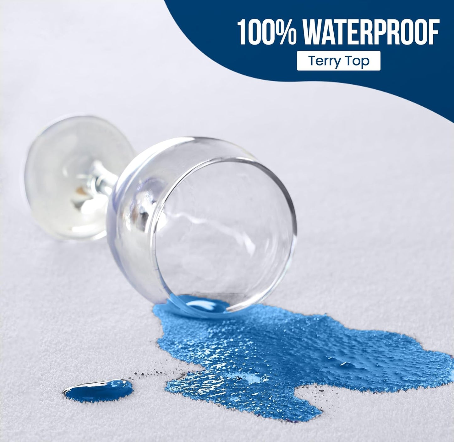 Utopia Bedding Waterproof Mattress Protector Short Queen Size 2 Pack, 200 GSM Breathable Terry Mattress Cover, Fitted Style with Stretchable Pockets (White)