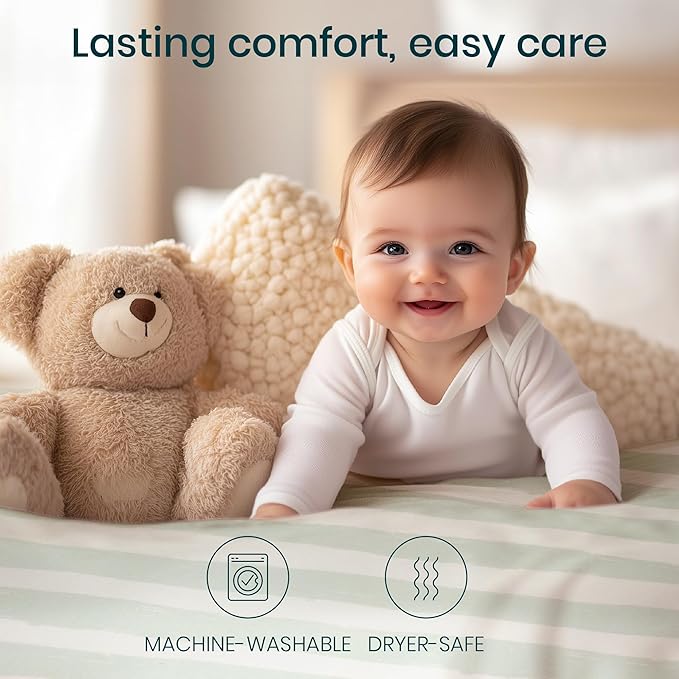 Tutti Bambini Premium Bassinet Sheets (2 Pack) - Soft & Breathable Bamboo Jersey, Double-Strength Bedside Sleeper Sheets, Fits Mattresses from 20.8 x 31.5 in to 23.6 x 35.4 in (Run Wild)