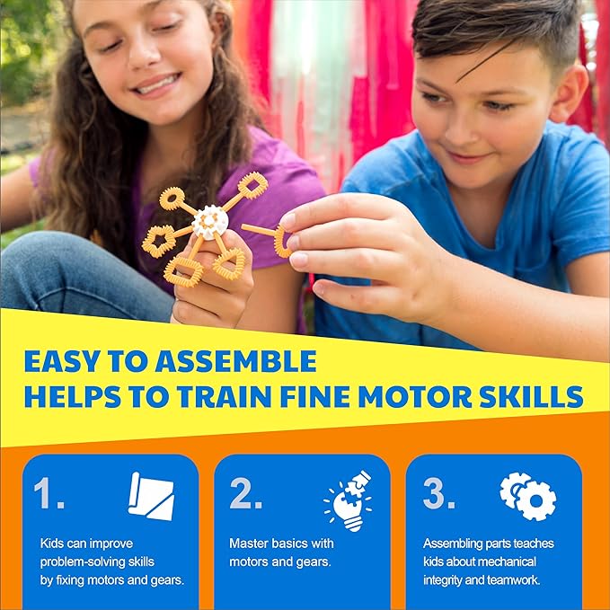 4M KidzRobotix - Bubbles Robot - Build an Automatic Bubble Machine Robot, Inspire STEM Learning, Boost Creativity, and Enjoy Hands-On Fun with This DIY Kit for Kids Aged 8 and Up