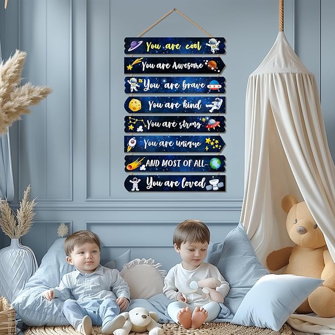 Room Decor for Boys Teens, Kids Room Decor, inspirational wall decor, Little Boy Bedroom Decorations,nursery wall decor (Interstellar)