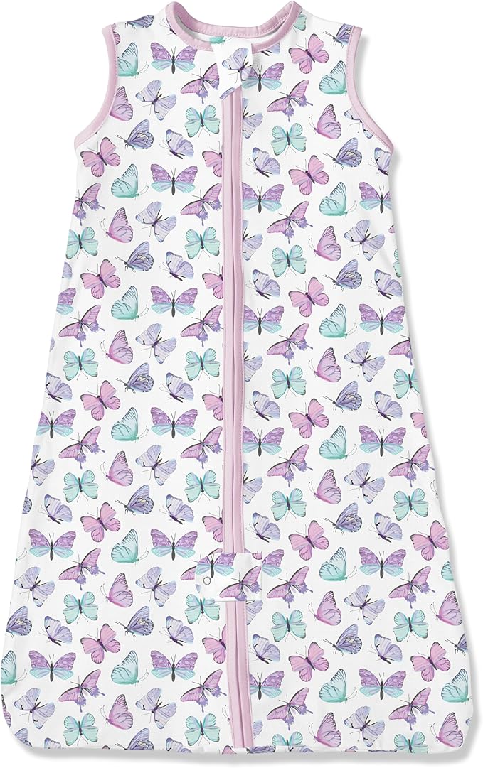 TotAha Light Sleep Sack, Stretchy, Soft, Cozy Wearable Blanket Sleep Bag with 2-Way Safe Zippers for 0-6-12-24 Months 0.5 TOG