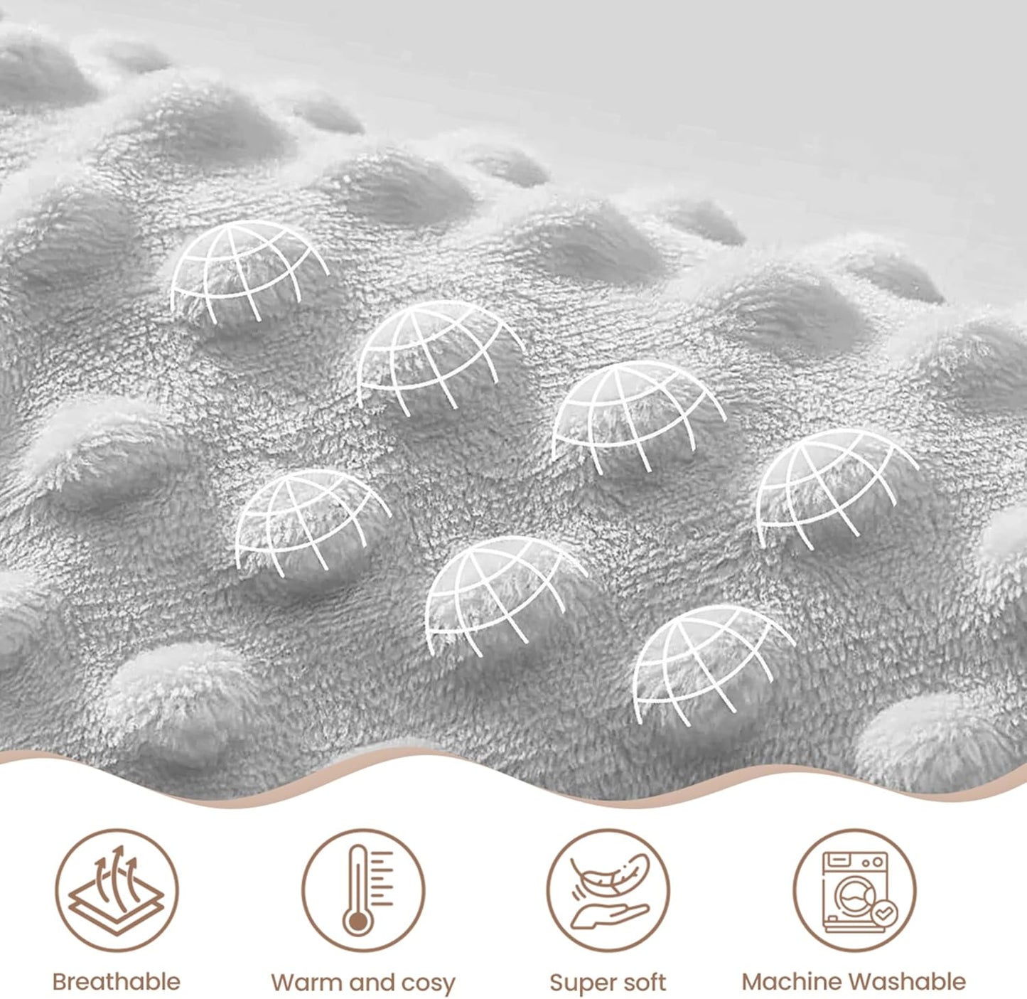 SANDJEST Woodland Animal Blanket - 30 x 40 Kids Minky Blankets for Boys Girls - Gifts for Birthday Christmas - Nursery Bedroom Decor