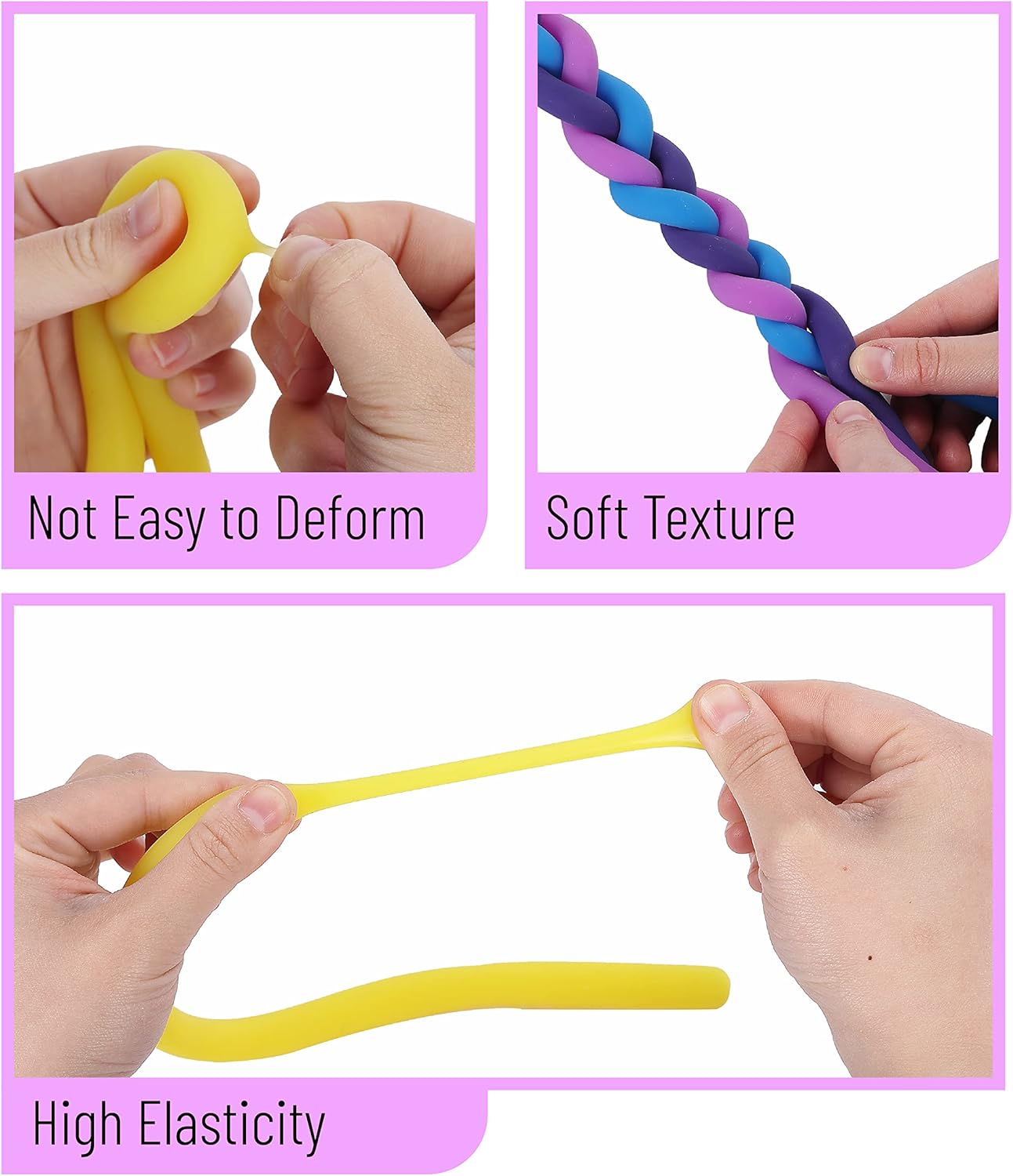 Mr. Pen- Monkey Noodle Fidget Toy, 9 Pack, Fidget Noodles, Stretchy Strings Fidget Toys, Sensory Noodles, Sensory Toys, Calming Toys, Sensory Fidget Toys, Stretchy Toys, Autism Toys