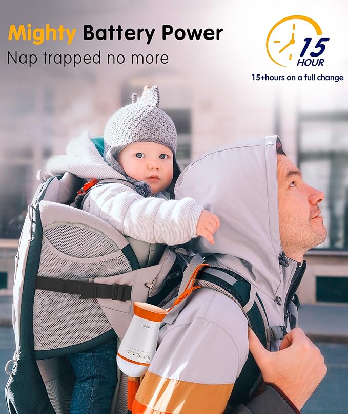 FamiSym Portable Sound Machine for Babies Kids with Night Light - Recharge Battery, 13 Soothing Sounds, Shushing White Noise Machine for Sleeping, Baby Sleep Soother Registry Gift, Baby Shower