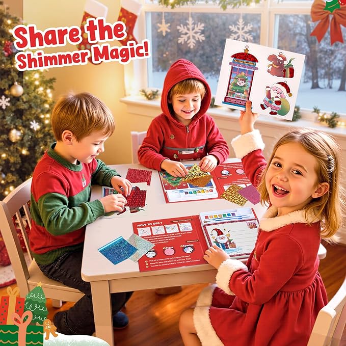 JoyCat Paint with Water Coloring Books, Art & Craft Activity, No Mess Art for Kids Ages 4-8, Craft Kits & Supplies, DIY Creative Activity, Presents for Girls & Boys (Christmas)