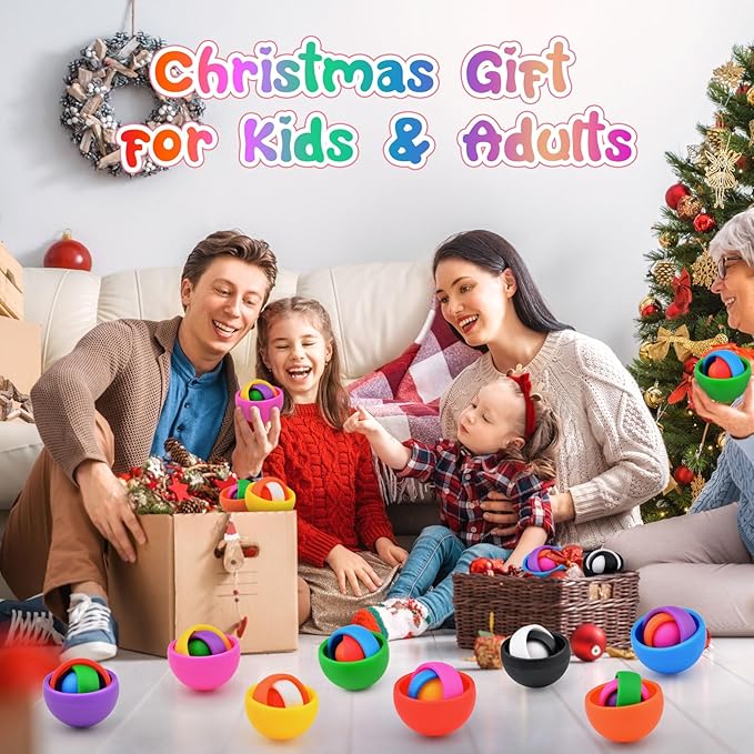 Fidget Toys Adults Pack, Fidget Spinner Set for Kids, Sensory Toys Boys Girls Teens Christmas Stocking Stuffers Party Favors, ADHD Autism Stress Relief Finger Toys, Gift for New Year