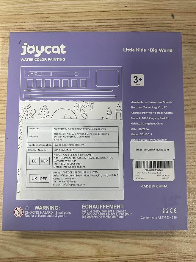 JoyCat Paint with Water Coloring Books for Toddlers, Watercolor Painting Sets for Kids Ages 3-5 4-8, Arts and Crafts Drawing Activities Toy Birthday Gift for Boys Girls (Underwater World)