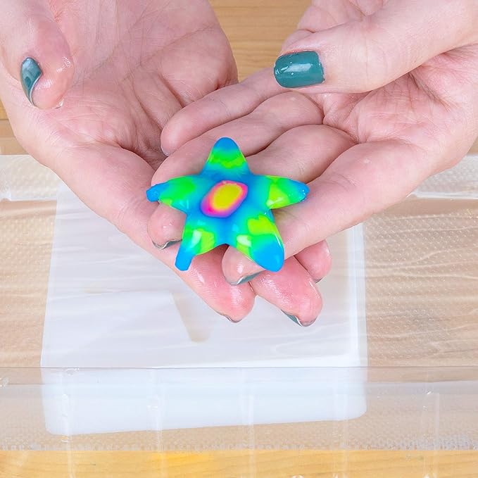 Steve Spangler Science Shape Gel Deluxe Kit – Hands-On Science Kit for Kids to Learn About Polymers, DIY Slime Kit for Classroom and Home Learning – STEM Activity for Ages 6+