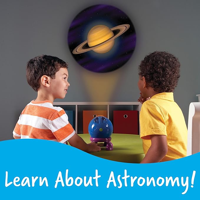 Learning Resources Shining Stars Projector - 5 Piece Set, Ages 3+ Solar System Toys, Space Projector, Planets, Nature Exploration for Kids