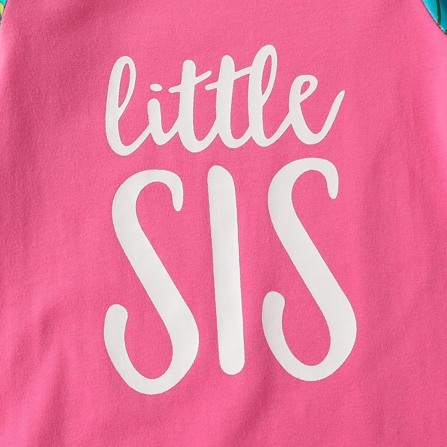 AMAWMW Newborn Baby Girl Little Sister Sleeper Gown Stripe Long Sleeve Nightgown Pajamas Gifts Stuff Essential Outfit