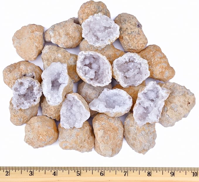 Break Your Own Geodes Kit for Kids – 20 Natural Geodes (1.0–1.5”) with Magnifying Glass & Learning Guide – STEM Science Rock Kit for Kids Ages 6–12 – Educational Gift for Classrooms & Parties