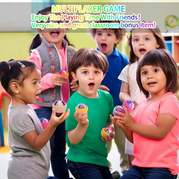 Fidget Toys Kids Pack,12 PCS Spinner Gyro Ball Infinite Flip Decompression Sensory Toy, ADHD Autism Stress Relief Finger Toys for Boys Girls Teens Eaeter Basket Stuffers Party Favors Gift Birthday