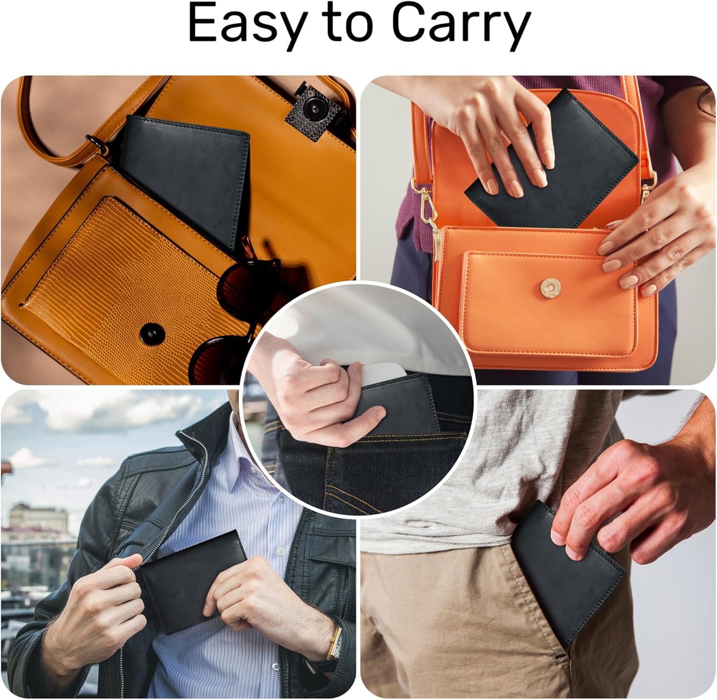 HIFA Leather Passport Holder, Handmade Passport Cover with Card and Ticket Slot - Genuine Leather, Elegant Design, Easy Access - Passport Case, Passport Wallet, Passport Holder