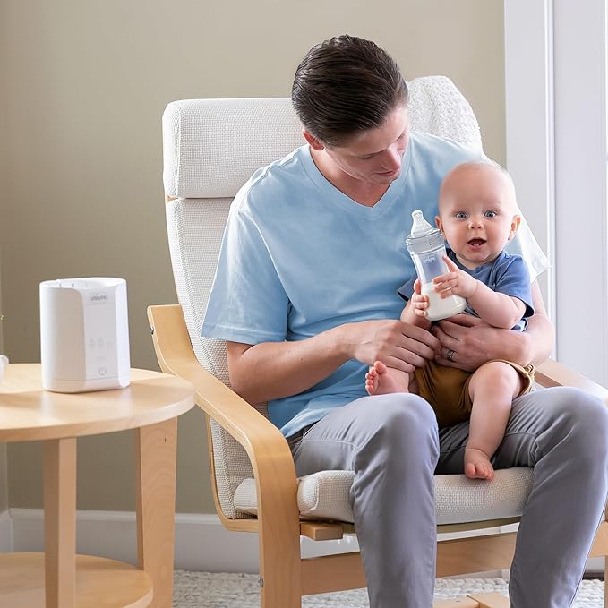 Chicco Digital Bottle Warmer & Sterilizer for Baby Bottles and Milk Bags | Eliminates 99.9% of Germs | 4 Heating Options | Digital Touchscreen| Automatic Shut-Off & Sound Alert (Pack of 2)