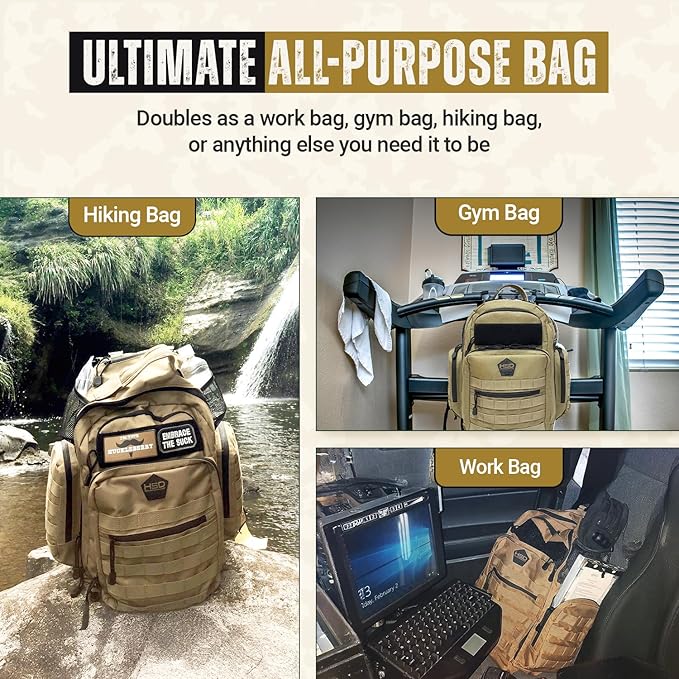 HighSpeedDaddy - Baby Diaper Backpack, Military-Grade, Waterproof, Compact Baby Travel Bag with Diaper Changing Mat