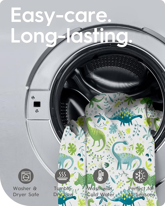 Dinosaur Pack N Play Sheets Fitted, Ultra Soft Mini Crib Sheets for Boy, Premium Jersey Knit Pack and Play Sheets, Stretchy Neutral Play Yard Sheets for Pack and Play Mattress, 2 Pack