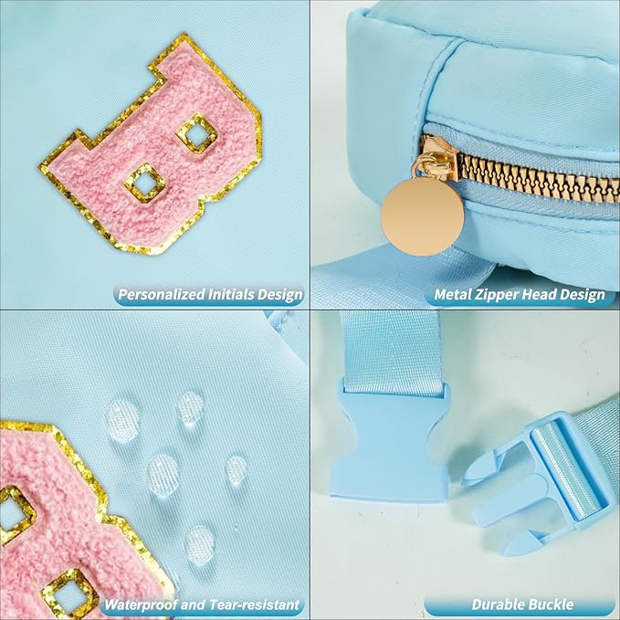 Birthday Gifts for 2 3 4 5 6 7 8 9 10 11 Year Old Girls - Mini Fanny Pack Cute Crossbody Bag Belt Bag Trendy Stuff,Graduation Gifts for Girls Teens Kids Daughter Sister Her - Blue,B