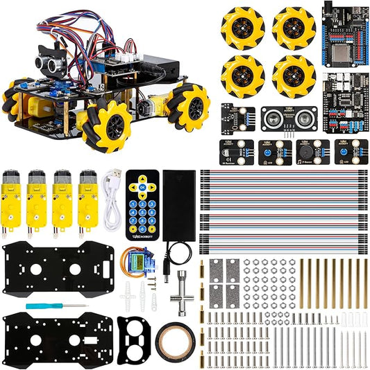 Smart Robot Car Kit Compatible with Arduino, Robotics for Kids Ages 8-12 12-16, Electronic Programming Project/STEM Science Kits Coding Gifts for Adults and Youths