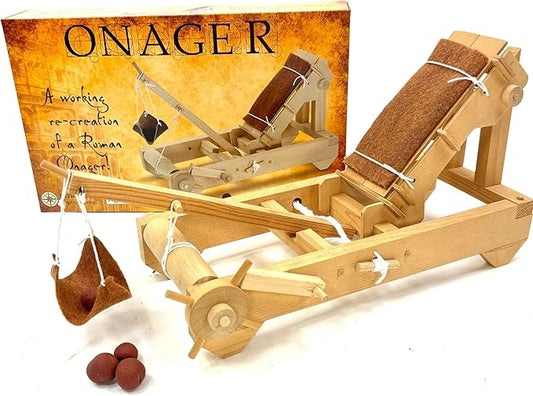 Pathfinders STEM Kit – Medieval Onager Catapult | Build Your Own Working Siege Engine | Wooden Model Kit for Kids Ages 8+ | Educational STEM Project for Home or Classroom