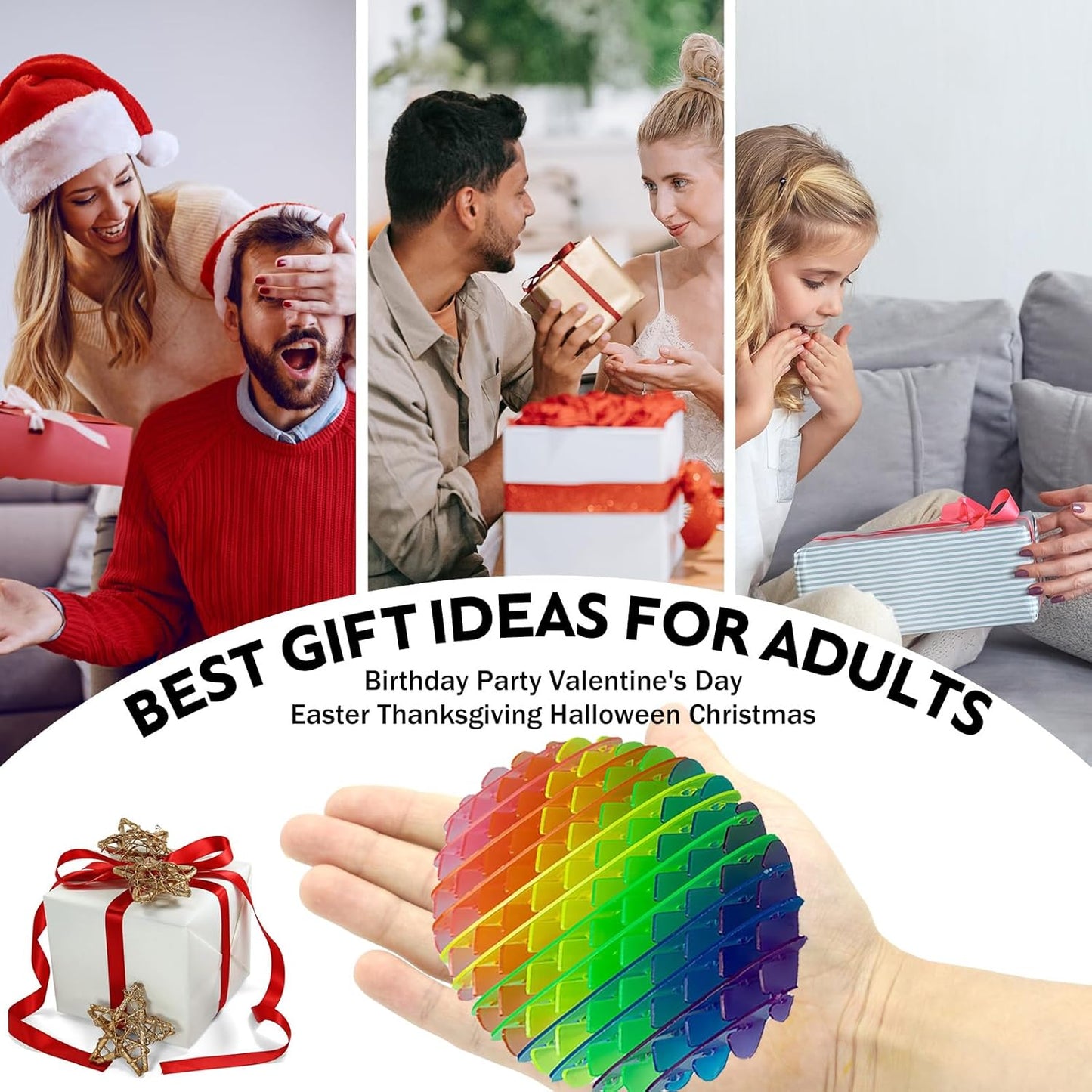 Fidget Worm Toy, Sensory Toy, Relaxation Therapy and Stress Relief Education Toys, The Best Stretch and Squeeze Toy Gift, Fidget Toy for Kids, Adults (4.72 inch)(Colorful)