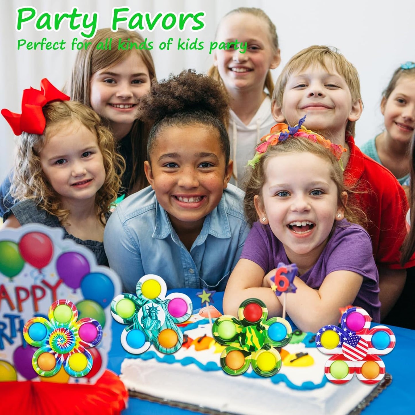 50Pcs Fidget Spinner Pop Fidget Toys Bulk for Adults, Fidget Toys for Kids 8-12 3-5, ADHD Autism Fidgets for Teens Toddler, Sensory Fidget Toys Pack for Party Favors Goodie Bag Stuffers