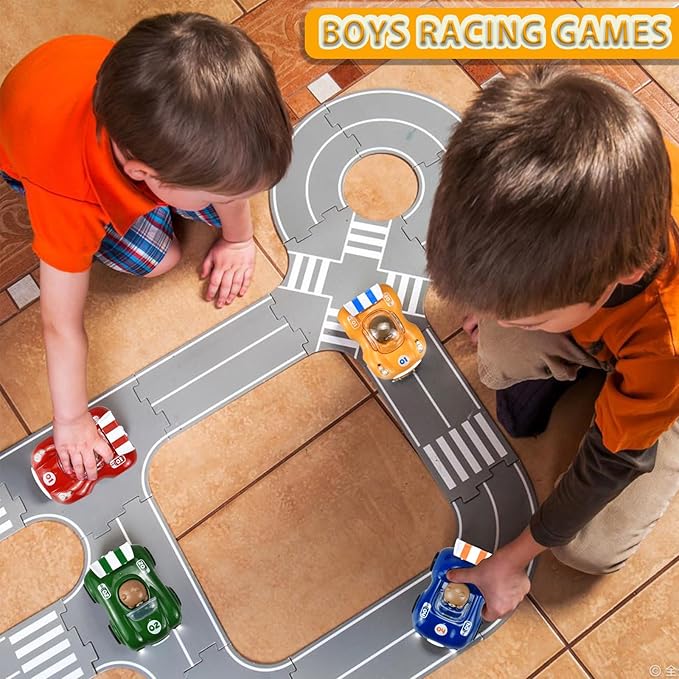 1-3 Year Old Toy Trucks for Toddlers Birthday Gift Pull Back Car for 2 Years Old Boy Cars Friction Power Car Toys 12-18 Months Gifts for 1 2 3 Year Old Boy and Girls(Yellow)